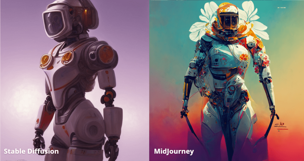 Stable Diffusion vs. MidJourney: creaciones distintas con el mismo prompt con inteligencia artificial