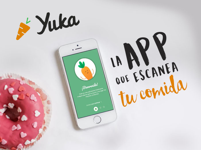 Imagen del logo de Yuka junto con la utilidad de la app