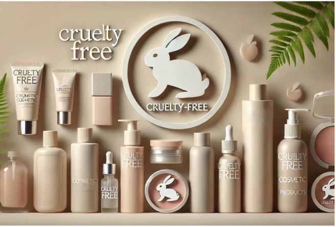 Varios prodductos cosméticos con el logo del conejo de "Cruelty-Free"