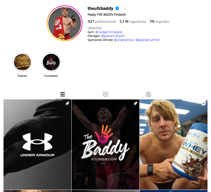 instagram paddy pimblett