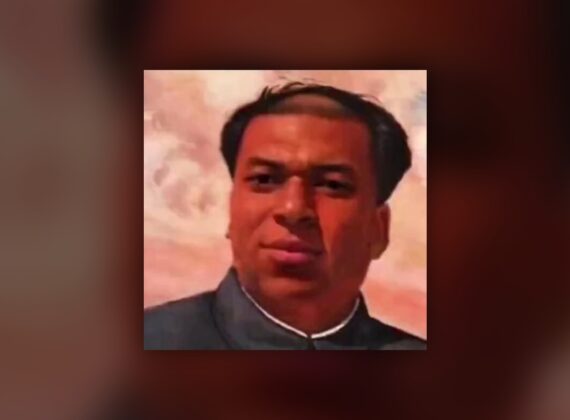 Meme viral que superpone el rostro de Kylian Mbappé al retrato de Mao Zedong